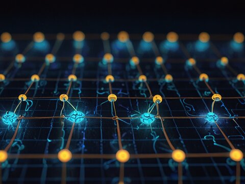 background with glowing lights