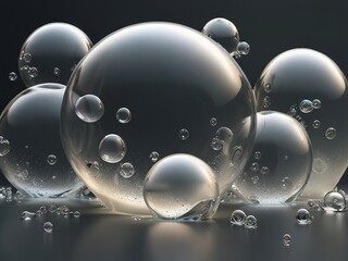 Wall Mural - background with bubbles