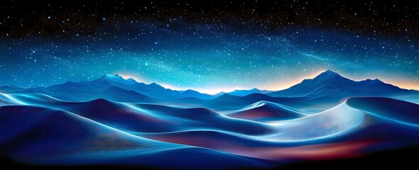 Wall Mural - background with stars