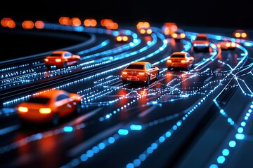 Poster - Autonomous Vehicles Navigating a Networked Smart Highway at Night