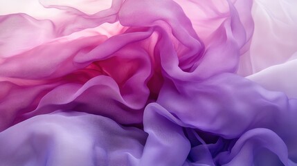 Poster - AI-generated smooth gradient backdrop transitioning from deep purple to soft lavender, perfect for overlaying text or brand logos.