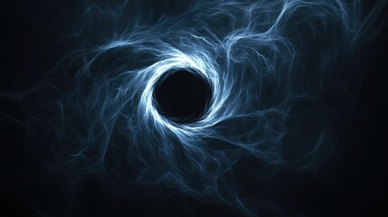 Poster - Deep blue-black gradient with a soft, diffused light in the center, creating a focal point. No text, no people.