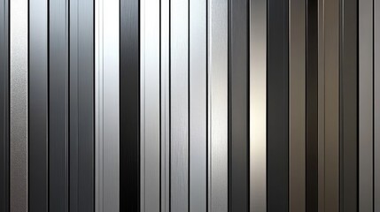 Poster - Gradient with a metallic effect, transitioning from shiny silver to soft gray, adding sophistication. No text, no people.