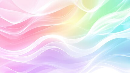 Poster - Soft gradient abstract background with pastel hues blending seamlessly, creating a smooth, dreamy canvas for design use. No text, no people.
