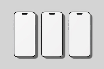 Wall Mural - blank smartphone responsive mockup