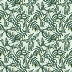 Wall Mural - seamless pattern with leaves