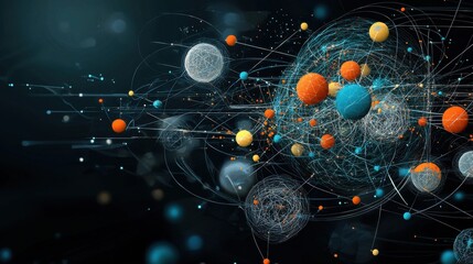 Aufkleber - Exploring abstract design of trivitino particles with fractal e standard in a digital environment from a creative viewpoint