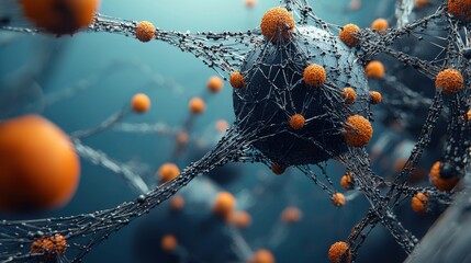 Leinwandbilder - Exploring the artistic concept of trivitino particles forming a qua standard in a subatomic environment with abstract visualization