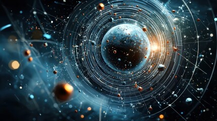Aufkleber - Exploring the formation of trivitino particles into a qua standard in cosmic environments through artistic representation