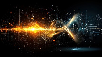 Aufkleber - Exploring glowing trivitino particles forming a quantum energy standard in advanced physics research labs