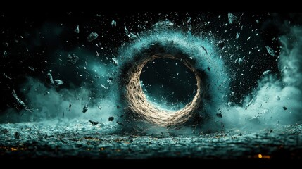 Aufkleber - Exploring the hypothetical trivitino particle generating a quantum standard in advanced physics research laboratories