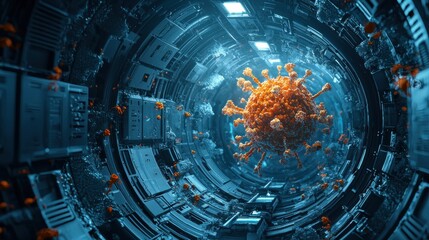 Aufkleber - Visualizing trivitino particle dynamics in quantum realms a comprehensive study in par standard environments