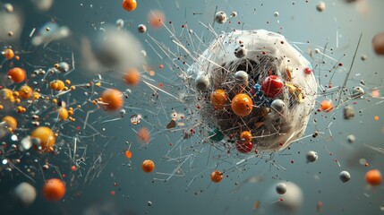 Aufkleber - Investigating subatomic trivitino particle interactions with standard particles in quantum laboratories a comprehensive study on fundamental forces and theoretical implications