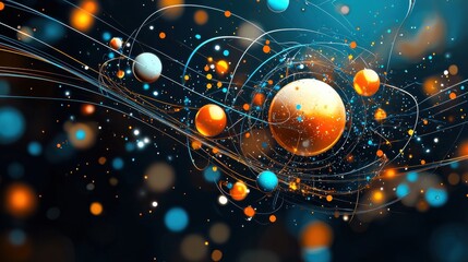 Aufkleber - Exploring theoretical trivitino particles generating quantum standards in advanced physics research environments