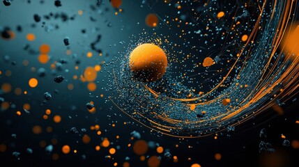 Aufkleber - Visualizing trivitino particle dynamics in high-energy standards a scientific exploration in quantum physics