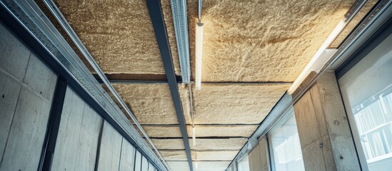 Mineral wool ceiling insulation panels for enhanced soundproofing and thermal efficiency in modern architectural design