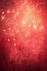 Wall Mural - Red background with a lot of stars