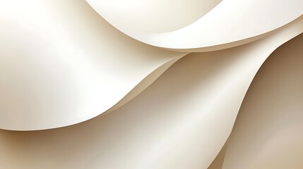 Poster - abstract beige curves swirling softly elegant design