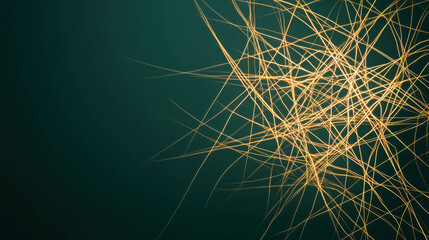 Poster - Subtle Glowing Lines Creating a Web of Light on a Dark Background