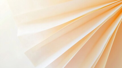 Poster - Timeless Pages A Soft Glow Illuminating Fanned Paper in Tranquil Focus