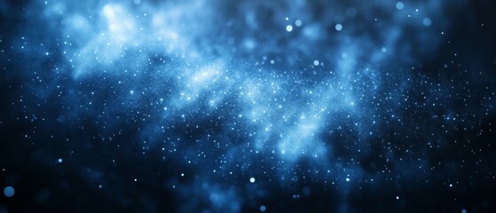 A dark blue sky filled with stars. night. stars