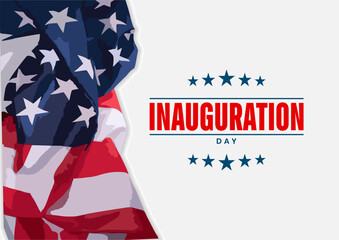 Inauguration Day Holiday concept. Template for background, banner, card, poster, t-shirt with text inscription