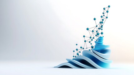 Poster - Atomic Habits, Minimal Line Graph with Small Dots Connection
