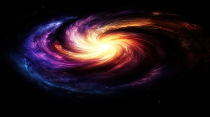 Wall Mural - colorful swirling galaxy in deep space