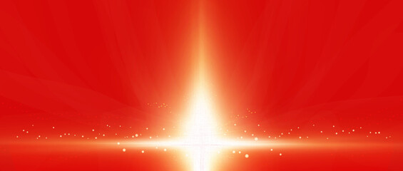 Wall Mural - a red background emitting light