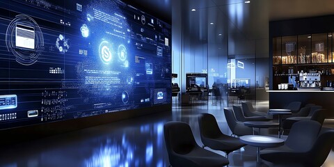 Poster - Futuristic Lounge:  Data Visualization on a Giant Screen