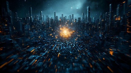 Poster - a visualization of quantum error correction codes being applied within a virtual twin of a quantum s