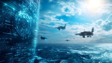 Poster - highly advanced virtual twin of a quantum enabled defense grid monitoring and neutralizing airborne 
