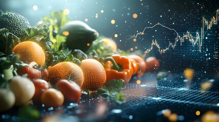 Poster - dynamic holographic simulation of quantum computing predicting market trends and demand for smart fa