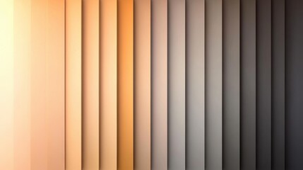 Poster - Smooth gradient abstract background with multiple vertical stripes in shades of beige and gray