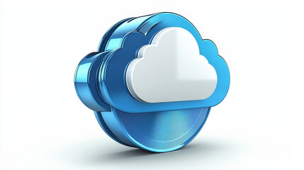 Poster - database. cms. content management system icon. web database service, online storage or cms server th