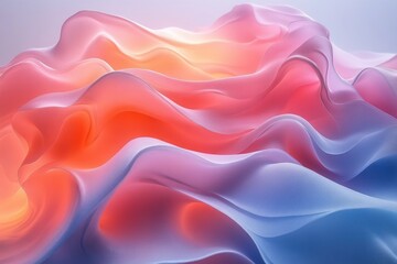 Leinwandbilder - Smooth Flowing Colorful Abstract Background Frame