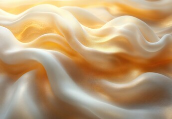 Poster - Golden Wave Pattern Background