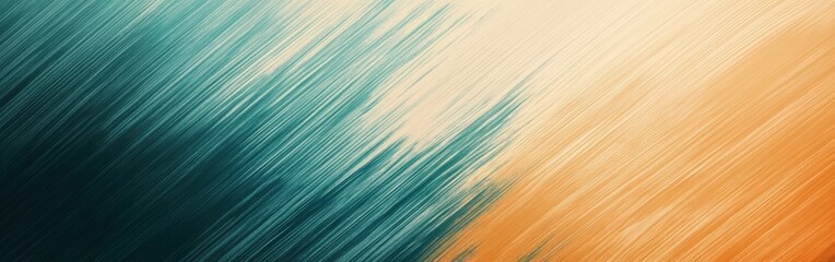 Fototapete - Gradient of muted pencil strokes creating a minimalist artwork with subtle texture variations in green and orange hues