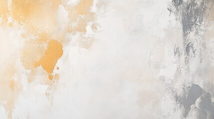 Poster - Elegant white canvas featuring a single pencil on a textured background of subtle colors and brush strokes