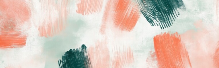 Aufkleber - Muted abstract pencil strokes and dashed lines create a captivating visual texture in soft colors