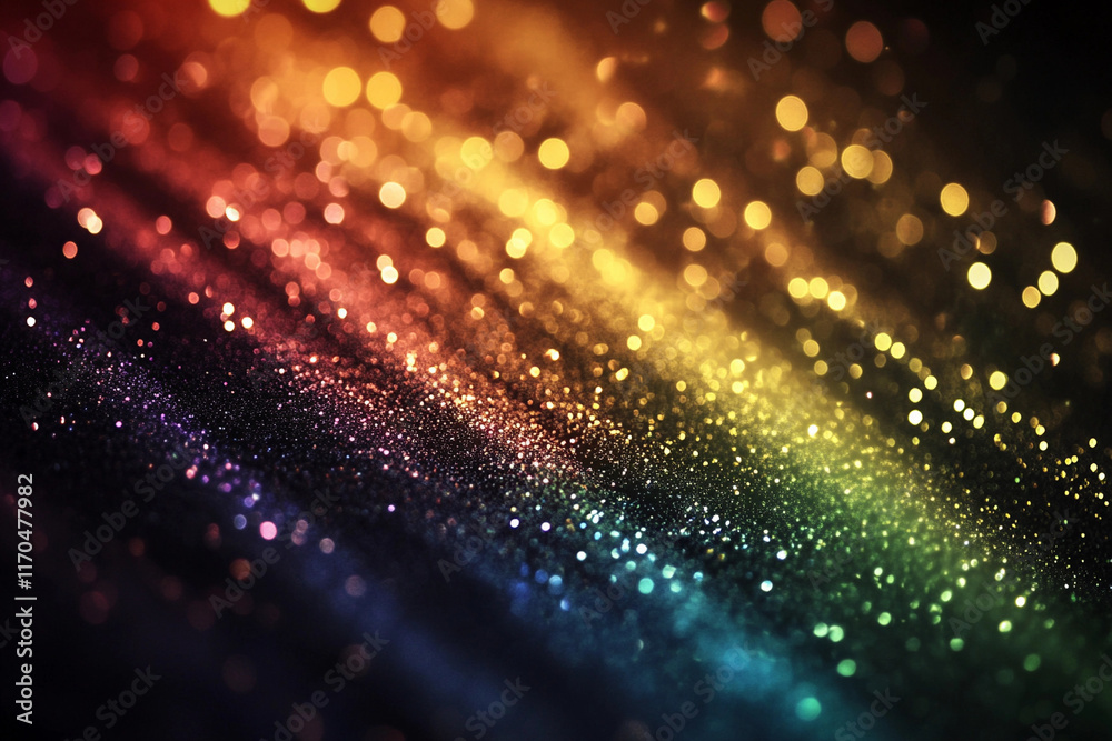 Prismatic Particles, This design incorporates glitter particles ...