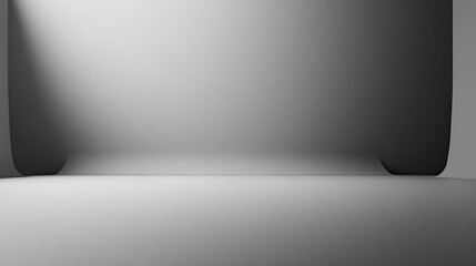 Poster - Minimalist studio background with soft light and smooth gradients ideal for product photography or creative presentations showcasing elegance and simplicity
