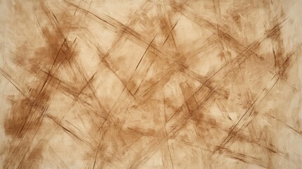 Poster - Muted amber hues blend softly with gentle pencil strokes creating an abstract composition full of texture and warmth