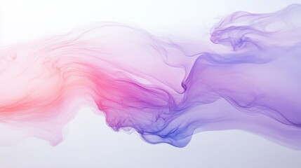 Poster - Faint lavender and pink mist swirling gracefully in a soft and tranquil atmosphere