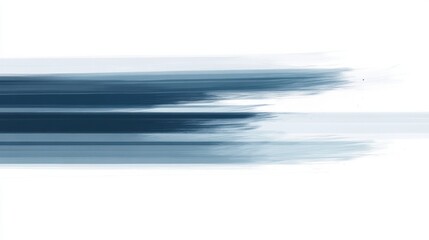 Poster - Abstract pencil strokes create dynamic horizontal lines in varying shades of blue and grey against a white background