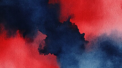 Aufkleber - Vivid interplay of navy blue and crimson red creating an abstract design conveying depth and emotion in artistic expression