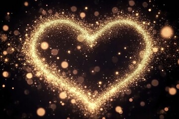 Poster - capture the essence of valentine’s day with a beautiful heart symbol, full of love and sparkling mag