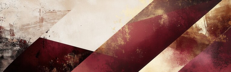 Poster - Dynamic geometric background in rich shades showcasing bold angular patterns and textures