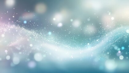 Poster - A dreamy abstract background with soft colors and shimmering light bokeh, creating a serene and calming atmosphere.