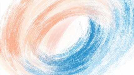 Poster - Soft pastel swirls create an abstract expression of movement and color in a delicate artistic design